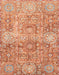 Abstract Orange Red Modern Rug, abs3099