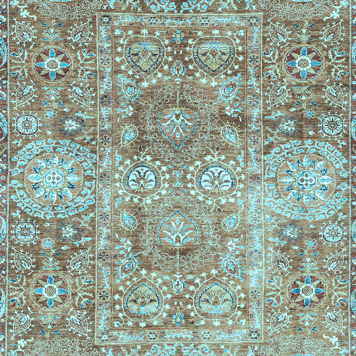 Abstract Light Blue Modern Rug, abs3099lblu
