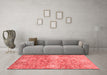 Modern Red Washable Rugs