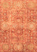 Abstract Orange Modern Rug, abs3099org