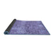 Sideview of Abstract Blue Modern Rug, abs3099blu