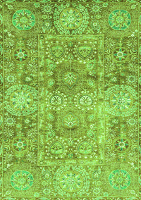 Abstract Green Modern Rug, abs3099grn