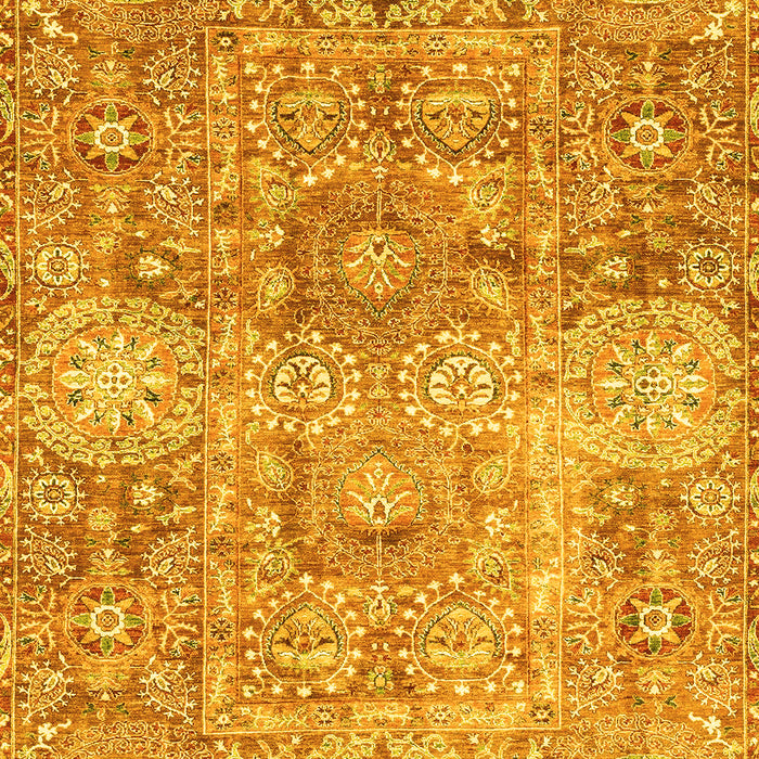 Machine Washable Abstract Yellow Modern Rug, wshabs3099yw