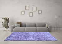 Machine Washable Abstract Blue Modern Rug, wshabs3099blu