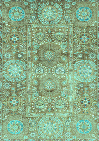 Abstract Turquoise Modern Rug, abs3099turq