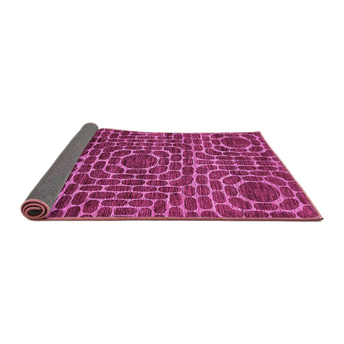 Sideview of Abstract Pink Modern Rug, abs309pnk
