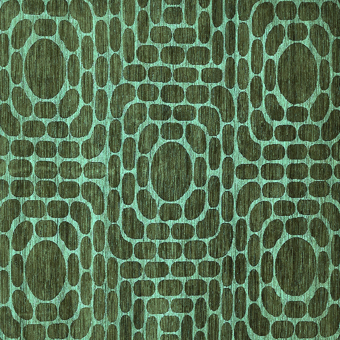 Square Machine Washable Abstract Turquoise Modern Area Rugs, wshabs309turq