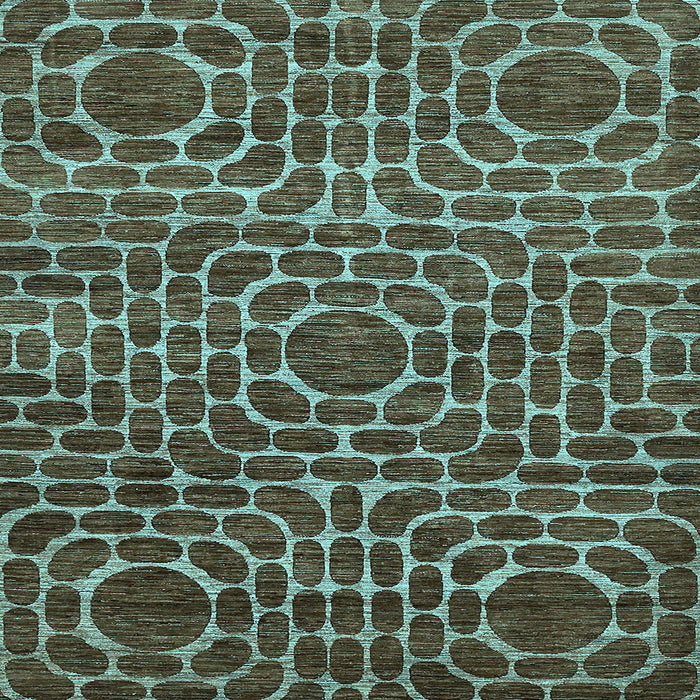 Square Abstract Light Blue Modern Rug, abs309lblu