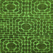 Square Abstract Green Modern Rug, abs309grn