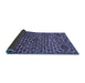 Sideview of Abstract Blue Modern Rug, abs309blu