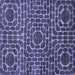 Square Machine Washable Abstract Blue Modern Rug, wshabs309blu