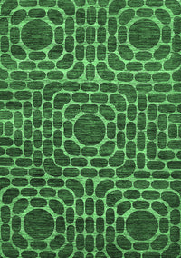 Abstract Emerald Green Modern Rug, abs309emgrn