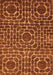 Machine Washable Abstract Orange Modern Area Rugs, wshabs309org