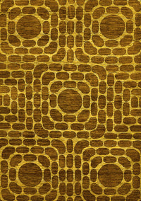 Abstract Yellow Modern Rug, abs309yw