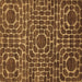 Square Machine Washable Abstract Brown Modern Rug, wshabs309brn