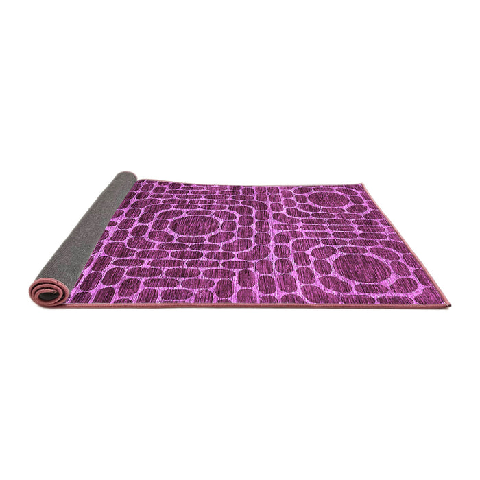 Sideview of Abstract Purple Modern Rug, abs309pur