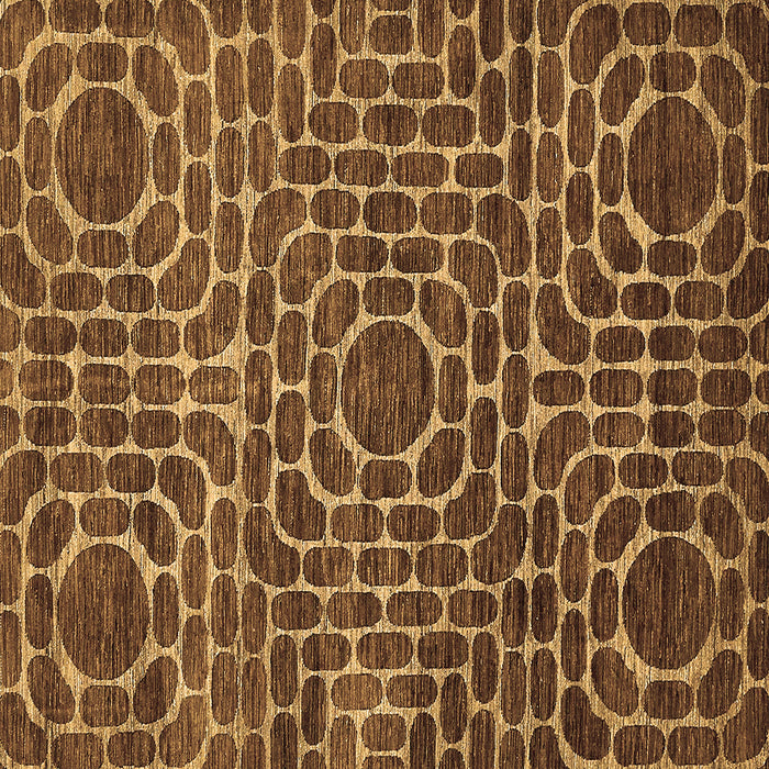 Square Abstract Brown Modern Rug, abs309brn
