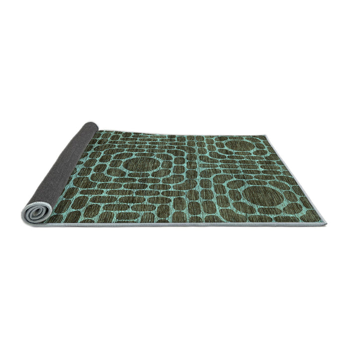Sideview of Abstract Light Blue Modern Rug, abs309lblu