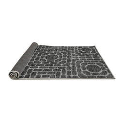 Sideview of Abstract Gray Modern Rug, abs309gry