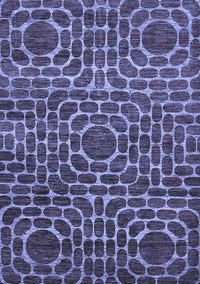 Abstract Blue Modern Rug, abs309blu