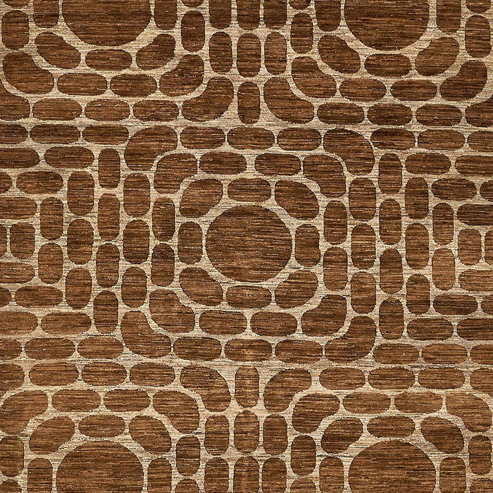 Machine Washable Abstract Red Brown Rug, wshabs309