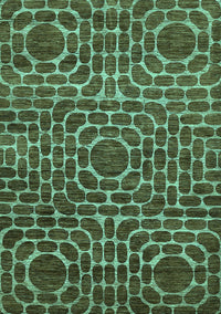 Abstract Turquoise Modern Rug, abs309turq