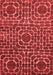 Abstract Red Modern Area Rugs