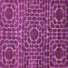 Square Machine Washable Abstract Purple Modern Area Rugs, wshabs309pur