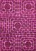 Machine Washable Abstract Pink Modern Rug, wshabs309pnk