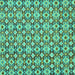 Square Machine Washable Abstract Turquoise Modern Area Rugs, wshabs30turq