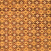 Square Abstract Orange Modern Rug, abs30org