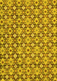 Abstract Yellow Modern Rug, abs30yw