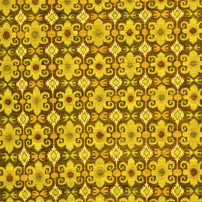 Machine Washable Abstract Yellow Modern Rug, wshabs30yw