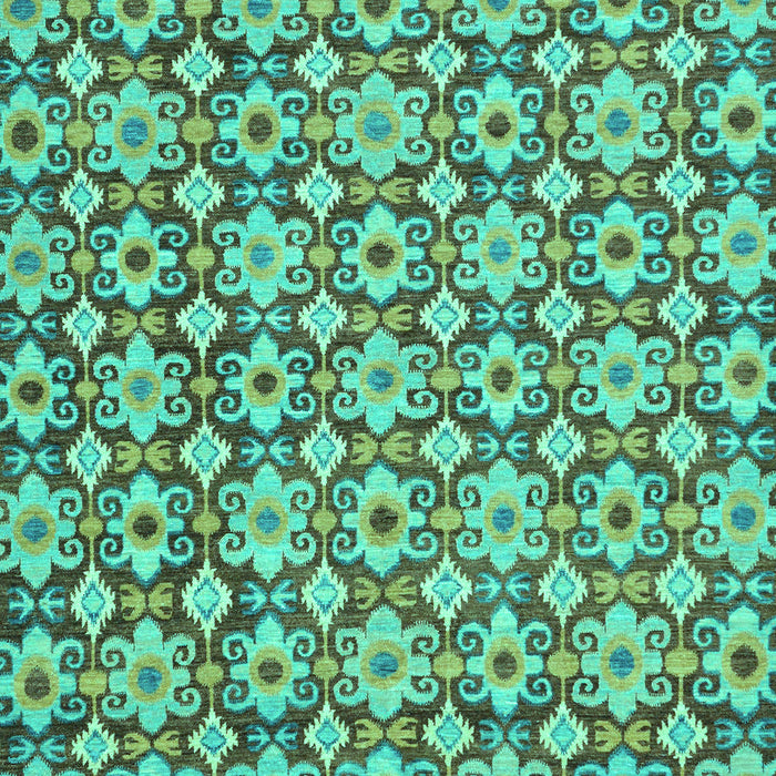 Machine Washable Abstract Turquoise Modern Area Rugs, wshabs30turq