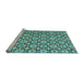 Sideview of Machine Washable Abstract Light Blue Modern Rug, wshabs30lblu