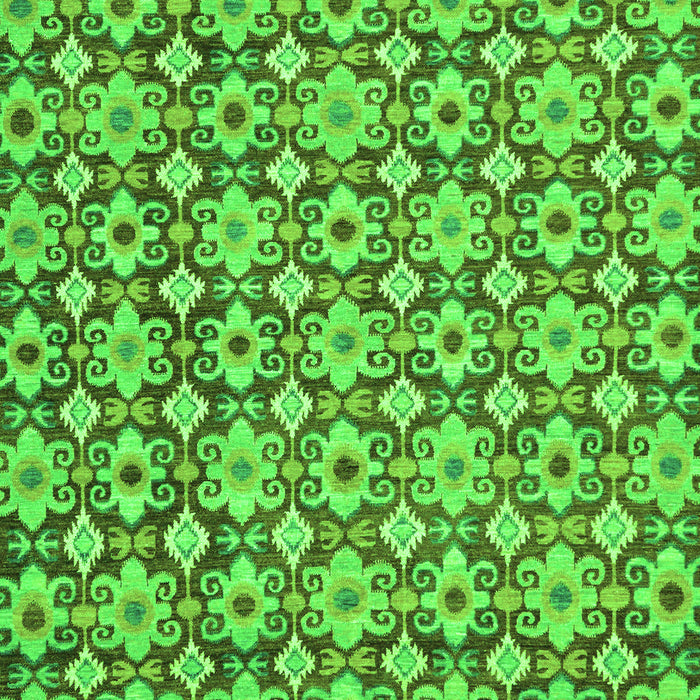 Machine Washable Abstract Green Modern Area Rugs, wshabs30grn