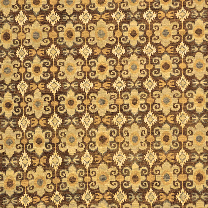 Machine Washable Abstract Brown Modern Rug, wshabs30brn