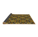 Sideview of Abstract Dark Brown Modern Rug, abs31