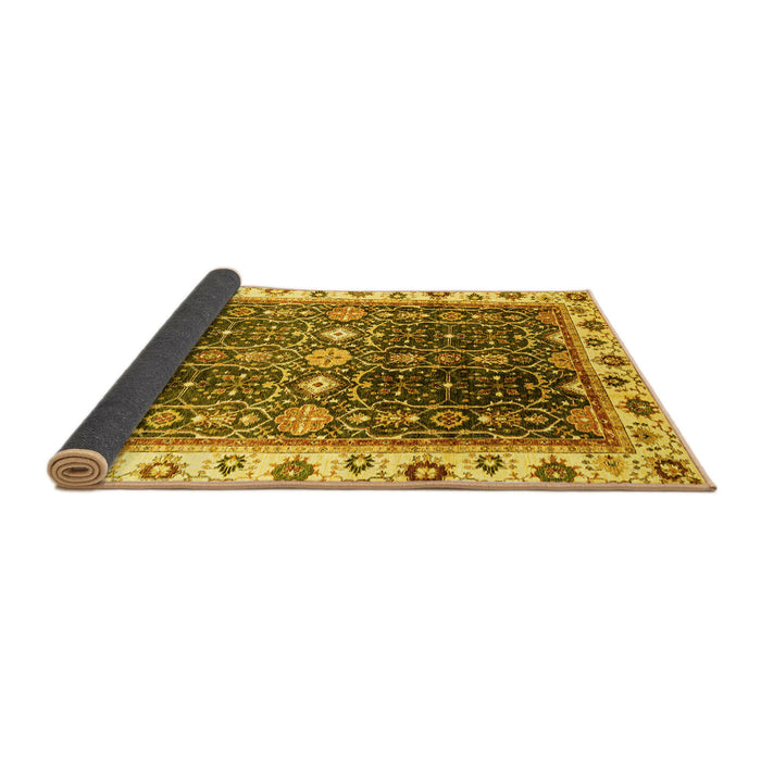 Sideview of Oriental Yellow Traditional Rug, abs3100yw