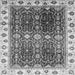 Square Oriental Gray Traditional Rug, abs3100gry