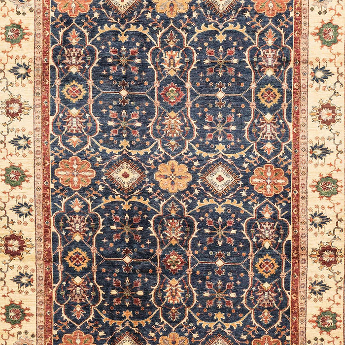 Machine Washable Abstract Yellow Rug, wshabs3100