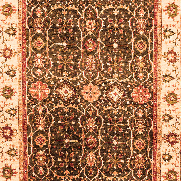 Oriental Orange Traditional Rug, abs3100org