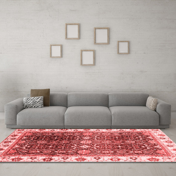 Traditional Red Washable Rugs