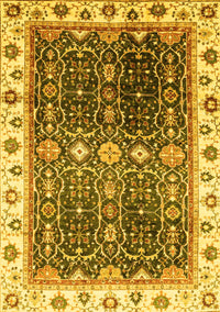 Oriental Yellow Traditional Rug, abs3100yw