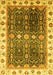 Oriental Yellow Traditional Rug, abs3100yw