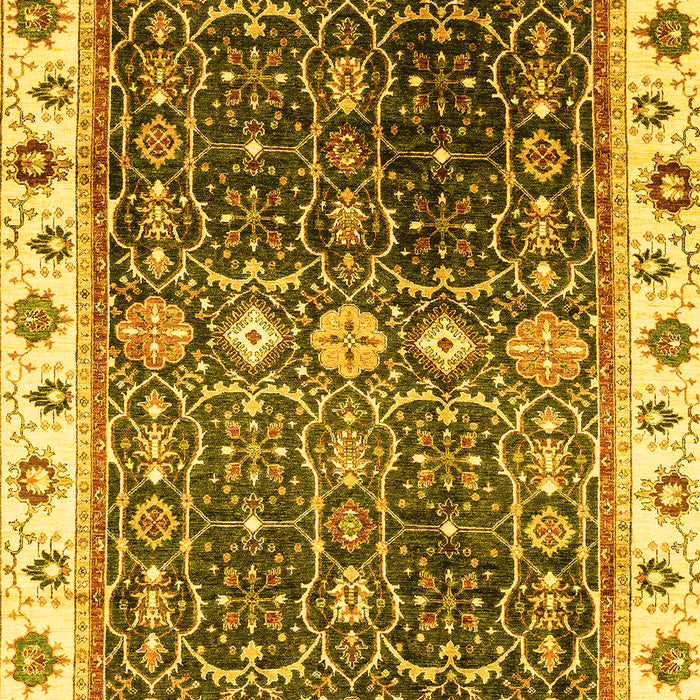 Oriental Yellow Traditional Rug, abs3100yw
