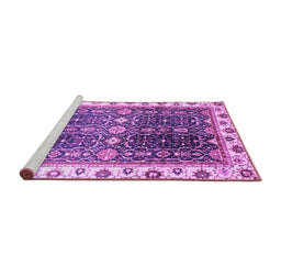 Sideview of Machine Washable Oriental Purple Traditional Area Rugs, wshabs3100pur