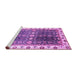 Sideview of Machine Washable Oriental Purple Traditional Area Rugs, wshabs3100pur