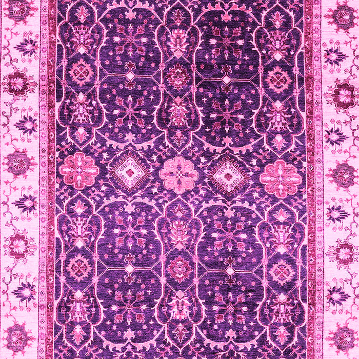Machine Washable Oriental Pink Traditional Rug, wshabs3100pnk