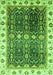 Machine Washable Oriental Green Traditional Area Rugs, wshabs3100grn